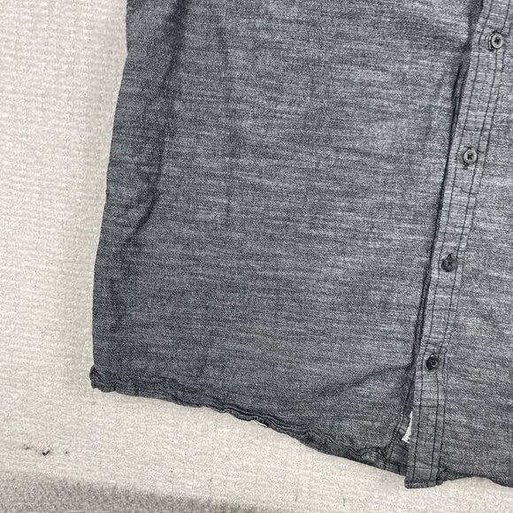 Hurley Shirt Mens Grey Summer Button Down Short Sleeve Collared Size XXL - Picture 7 of 16